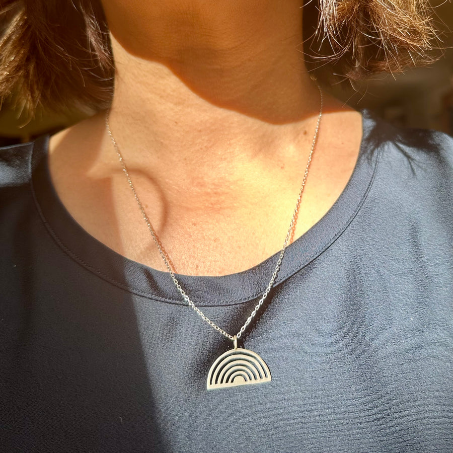 Silver Rainbow Necklace