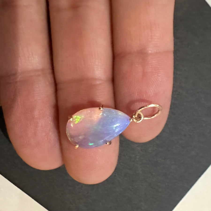 Pear Shape Opal Charm