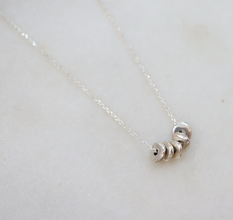 Five Silver Wakka Necklace