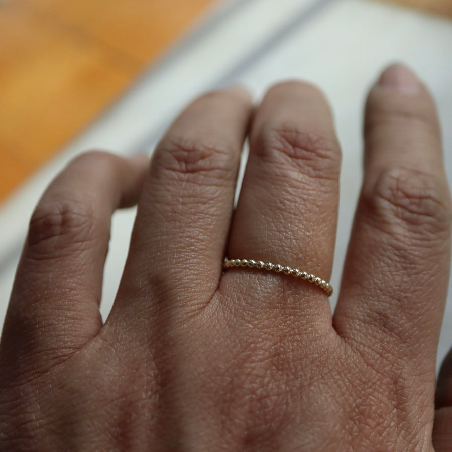 Gold Beads Ring