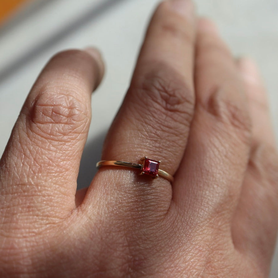 Yuyake Red Sapphire Ring