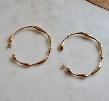 Onda Large 2.25 inch Hoop Earrings