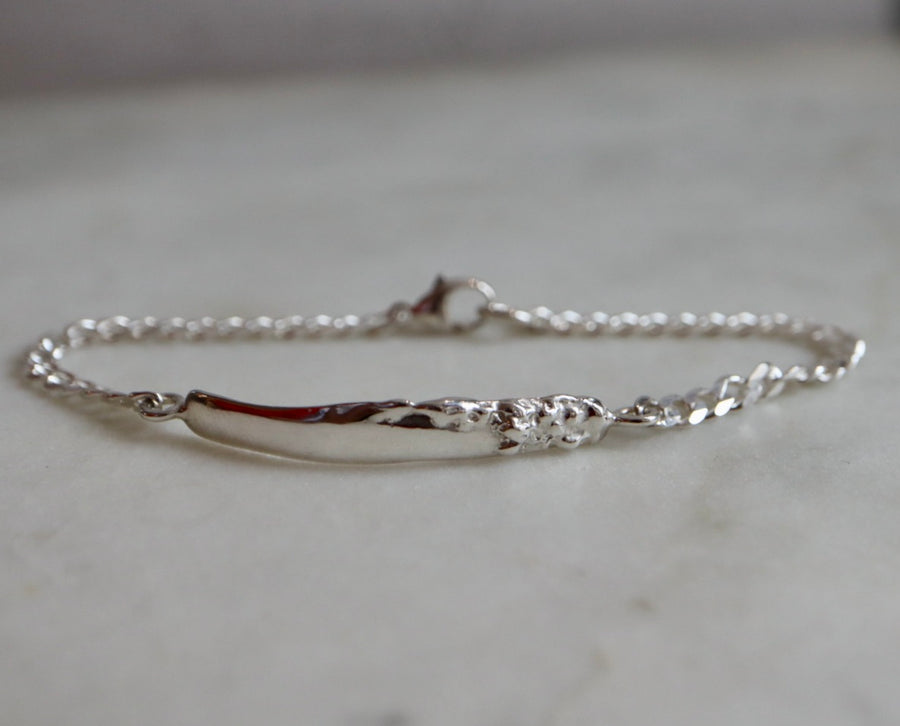 Roca Silver ID Bracelet