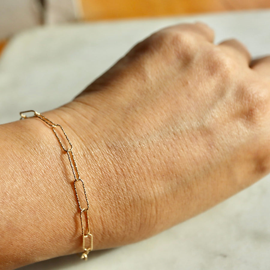 Elongated Link Bracelet