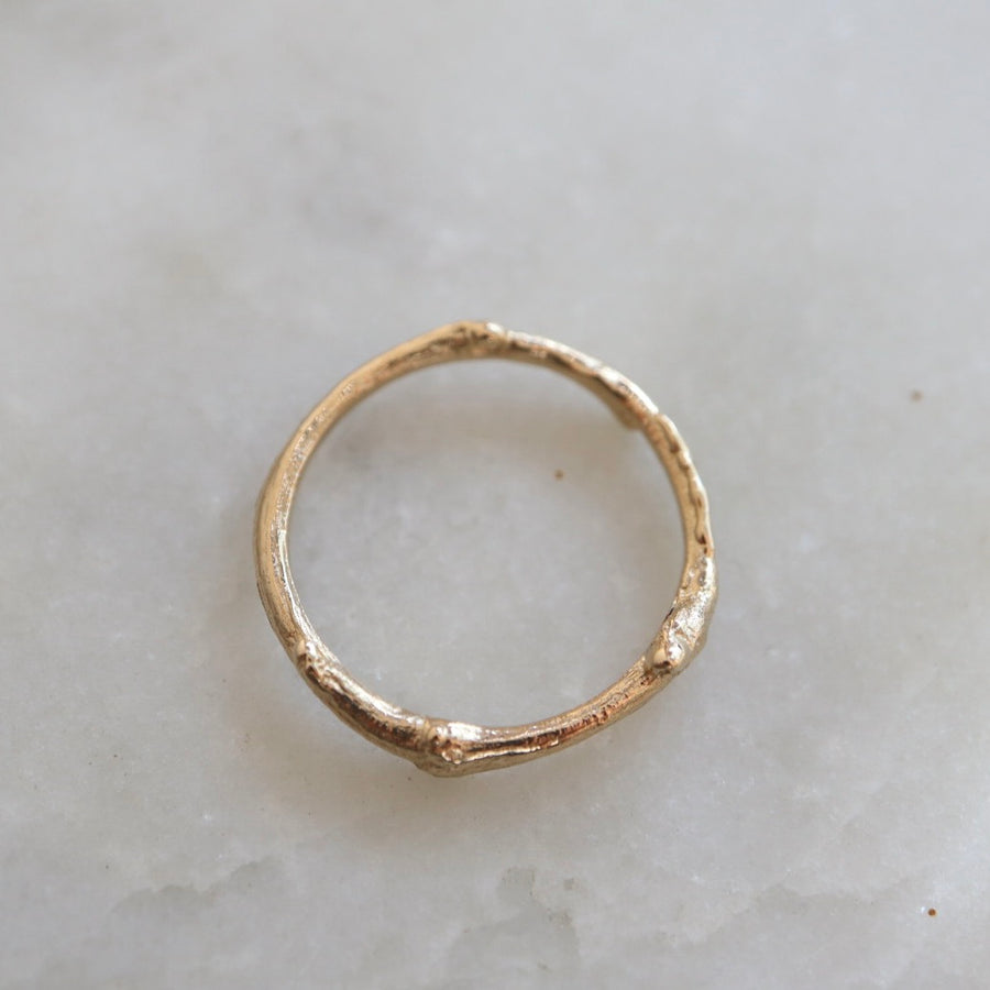 Golden Twig Ring