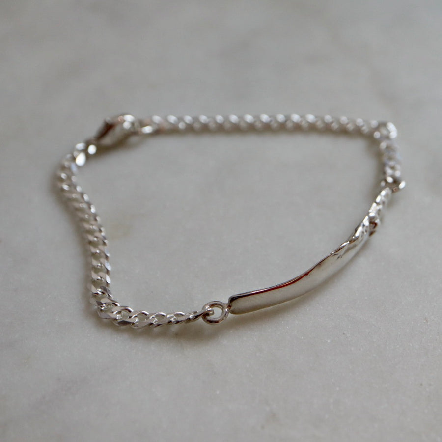 Roca Silver ID Bracelet