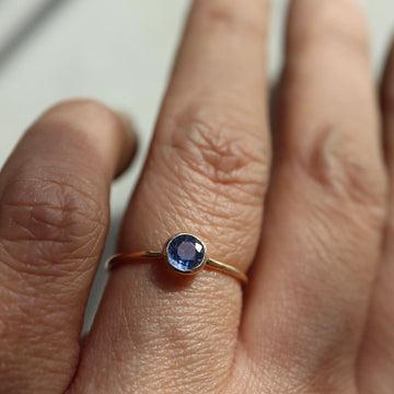 Yugata Sapphire Bezel Set Ring