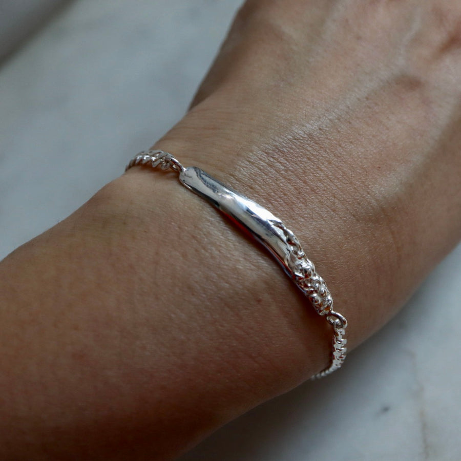 Roca Silver ID Bracelet