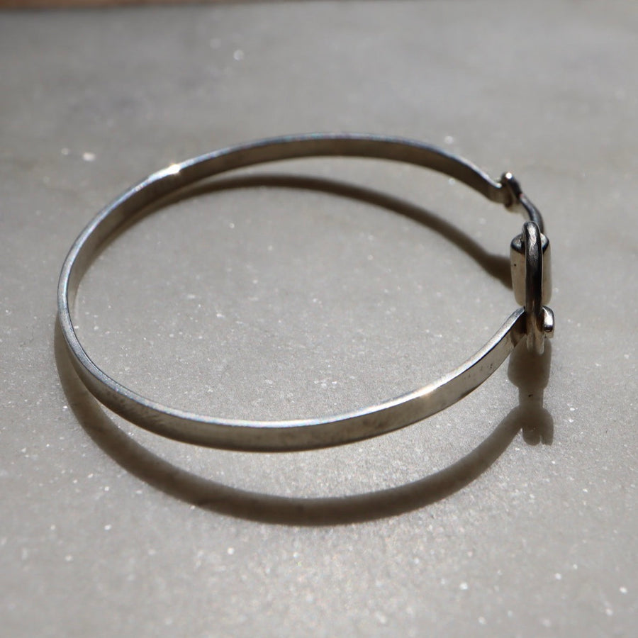 Hinged Snaffle Bit Sterling Silver Bracelet