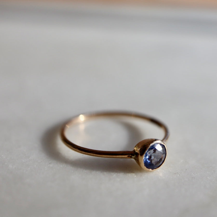 Yugata Sapphire Bezel Set Ring