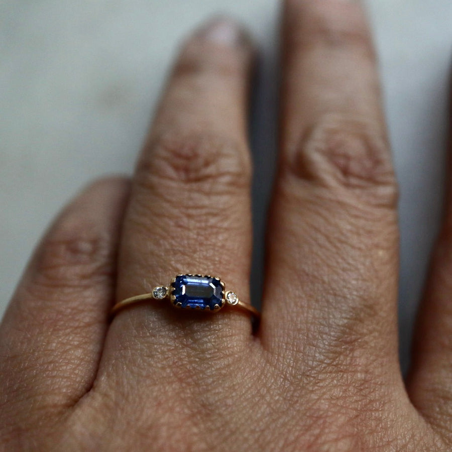 Blue Sapphire Treasure Ring