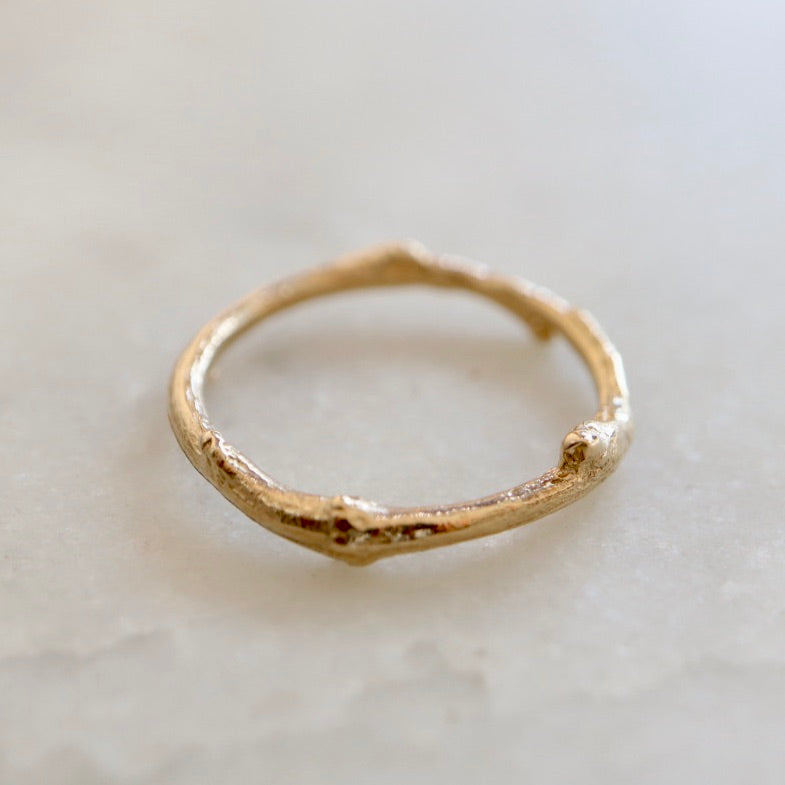 Golden Twig Ring