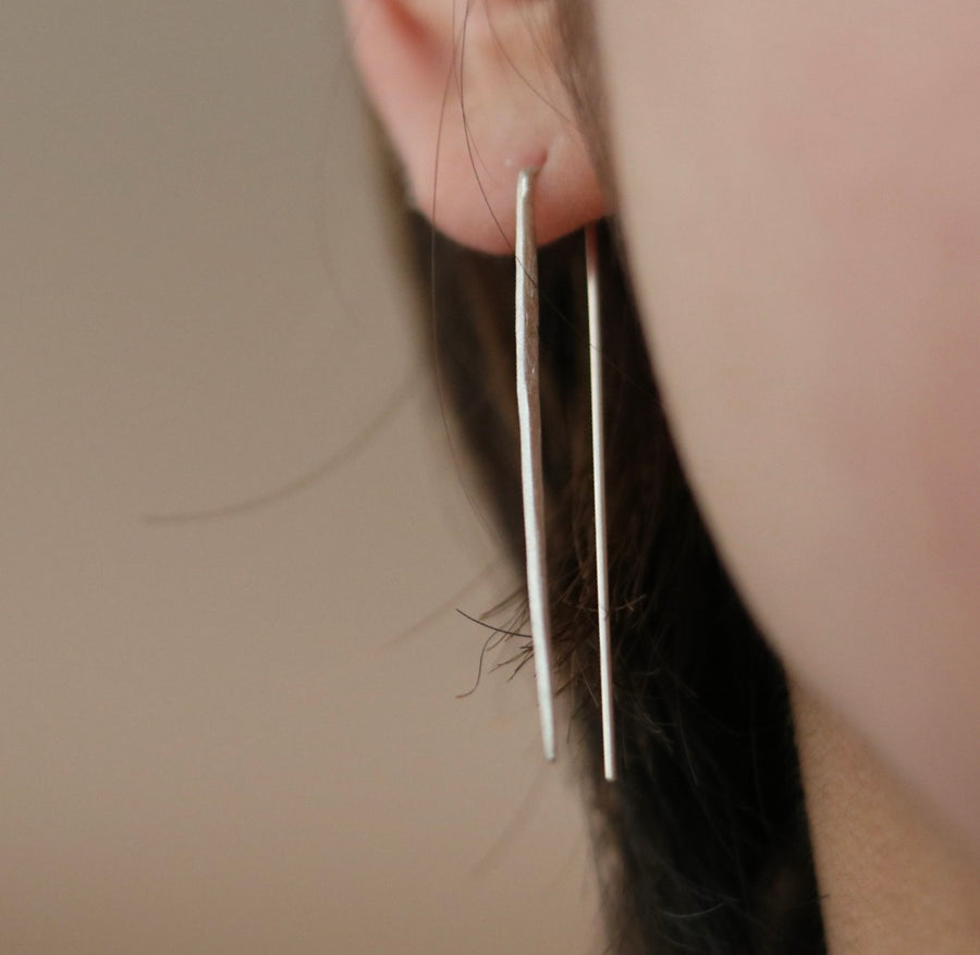 Icicle Silver Earrings